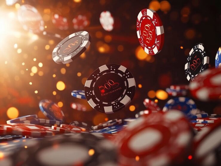 Transparent dice cube showing three dice during Lightning Dice game on sontogel